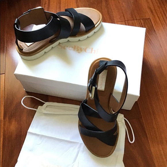 See By Chloe leather summer sandals - Picture 4 of 7